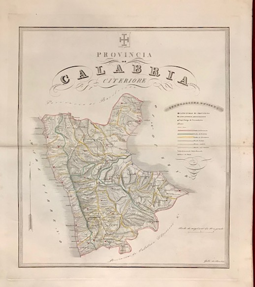 De Sanctis Gabriello Provincia di Calabria citeriore 1856 Napoli